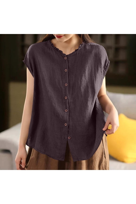 Juniors Beach Top Casual Buttons Down Lightweight Short Sleeve Open Front Shirts for Summer Holiday Vacation