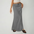 thumbnail image 1 of OSFVNOXV Linen Skirts for Women with Pockets,Summer 2025 Boho Maxi Skirt,Soft Comfort Fit Elastic Drawstring Long Pencil Skirts for Beach Vacation, 1 of 7