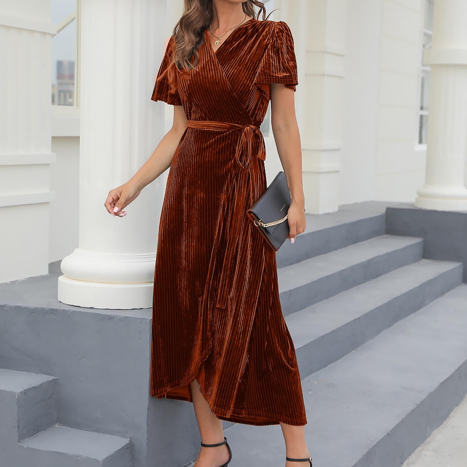 rose gold champagne prom dress Sparkle Long Dresses with Straps ARD2101 Best for maintaining the not-gift Color:Off White with Off White Bow Yellow on Dark Skin: