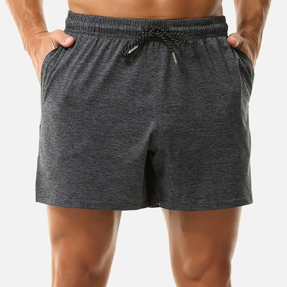 OSFVNOXV Mens Athletic Shorts High Waist Basketball Shorts Quick Drying Sweat Shorts Elastic Drawstring Beach Swim Shorts with Pockets