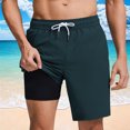 thumbnail image 1 of OSFVNOXV Mens Swim Trunk with Compression Lining,5 Inch Seam Swim Shorts Casual Summer Board Shorts Quick Drying Beach Shorts with Elastic Drawstring, 1 of 6