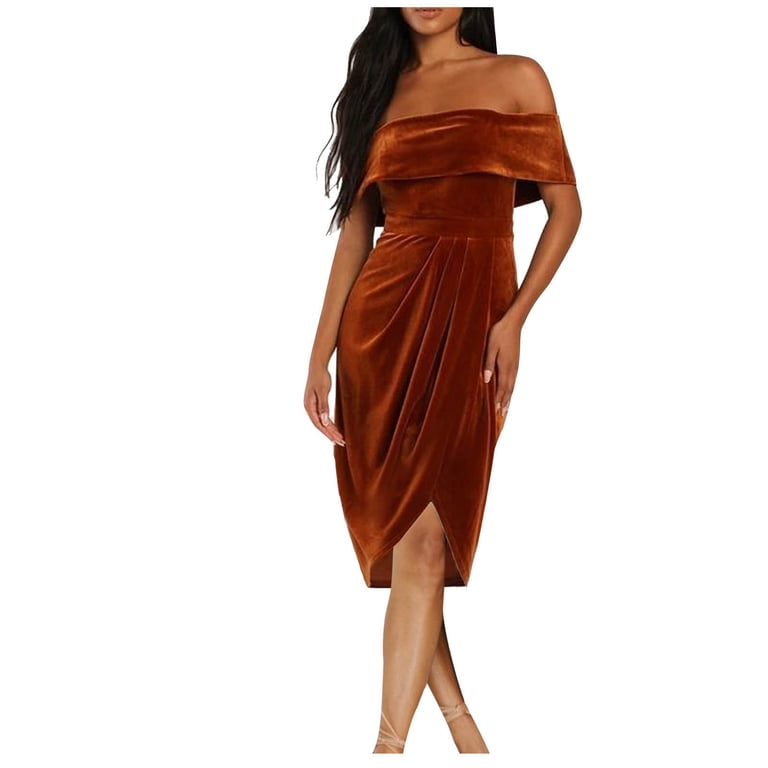 velvet off shoulder bodycon dress Ashton Off Shoulder Velvet Long Sleeve Bodycon Dress M / 6-8