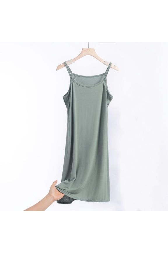 Plus Size Chemise Nightgowns for Women 4XL Cotton Undershirts Summer Breathable Loose Slip Nightdress