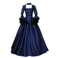 thumbnail image 1 of OSFVNOXV Plus Size Cocktail Dress for Women Vintage Luxury Gown Party Dress,Bow Tie Bell Sleeve Square Neck Tight Maxi Dress, 1 of 3