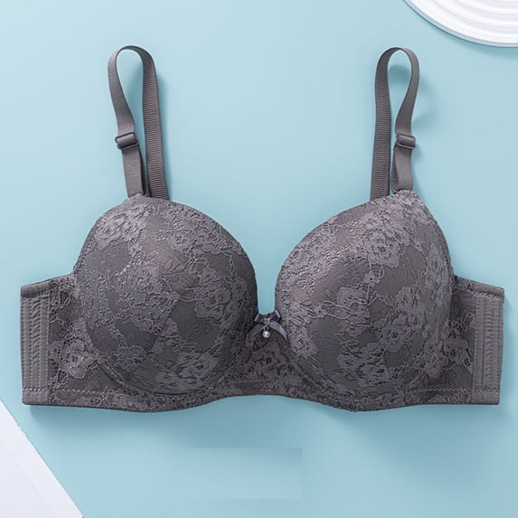 OSFVNOXV Plus Size Lace Bras for Women Underwired Ultra Thin Padded High Support Breathable Triangle Cups First Mothers Day Gift for New Mom ,38-48