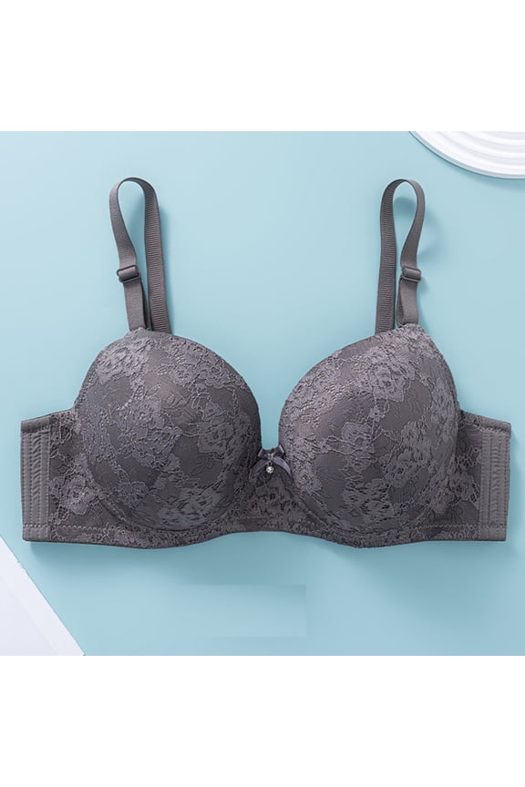 Plus Size Lace Bras for Women Underwired Ultra Thin Padded High Support Breathable Triangle Cups First Mothers Day Gift for New Mom ,38-48