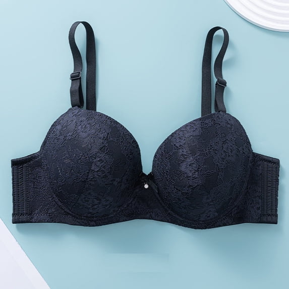 OSFVNOXV Plus Size Lace Bras for Women Underwired Ultra Thin Padded High Support Breathable Triangle Cups First Mothers Day Gift for New Mom ,38-48