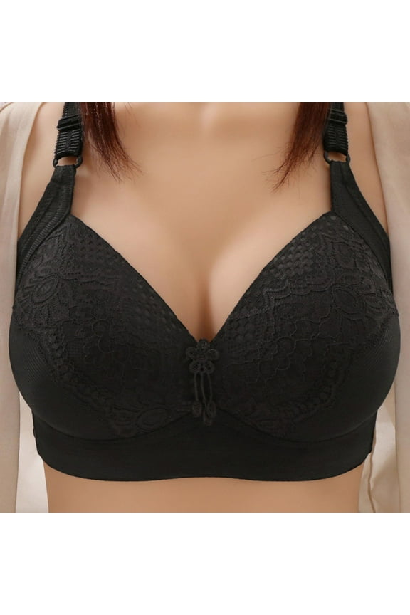 Plus Size Sports Bras for Women Wireless Push Up Bras Seamless Comfortable Padded Breathable Everyday Bras First Mothers Day Gift for New Mom ,46-52