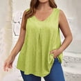 thumbnail image 1 of OSFVNOXV Plus Size Womens Tank Tops Loose Fit Oversized Shirts Breathable Quick Drying Sleeveless Camisole Solid Color Crewneck Activewear Clearance,XL-5XL, 1 of 6