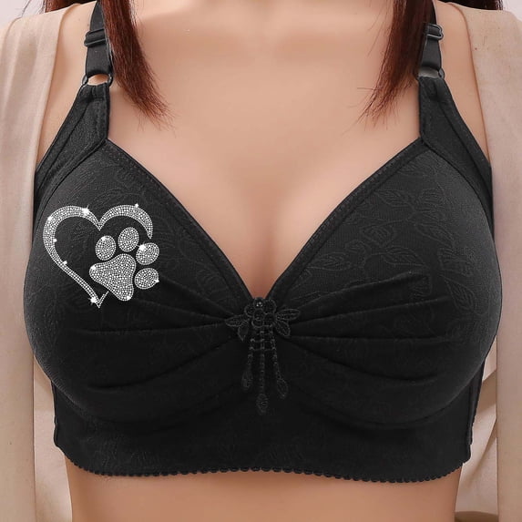 OSFVNOXV Push Up Bras for Women with Support Big Cups Full Coverage Soft Padded Seamless Everyday Bras ,36-46