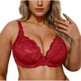thumbnail image 1 of OSFVNOXV Push Up Lace Bras for Women,Plus Size Underwired Bra Lightly Lined Soft Comfy Embroidered Everyday Bras ,Sizes M-3XL, 1 of 6