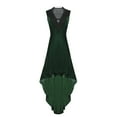 thumbnail image 1 of OSFVNOXV Retro Velvet Dress for Women Sleeveless Tank High Waisted Lace Embroidered V-Neck High-Low Ruffle Maxi Dress, 1 of 6