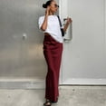 thumbnail image 1 of OSFVNOXV Satin Maxi Skirts for Mother of the Bride Low Rise Silky Wrap Fishtail Skirts for Cocktail Party, 1 of 4