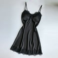 thumbnail image 1 of OSFVNOXV Silky Lingerie for Women Sexy V-Neck Chemise Nightgown Bodycon Mini Sleepwear Dress for Curvy Women, 1 of 3
