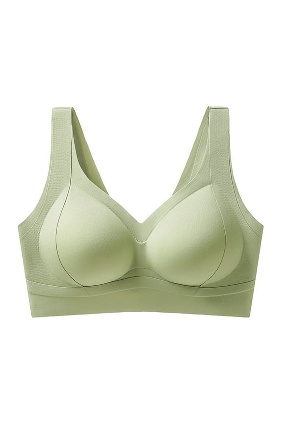 Sports Bras for Women Lightly Lined Push Up Bra Super Gather Anti-Sagging Bras No Underwire Adjustive Training Jogging Bras Summer