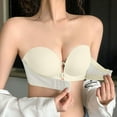 thumbnail image 1 of OSFVNOXV Strapless Bras for Women Seamless Bandeau Bra Front Closure Non-Slip Push Up Wireless Bralette Top, 1 of 6