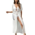 thumbnail image 1 of OSFVNOXV Swim Cover Ups for Women Plus Size Long Bikini Cardigan Sun Protection Summer Casual Lace Holiday Open Front Tops Clearance, 1 of 8