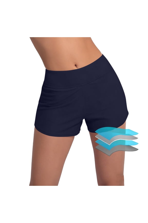 Swimwear Bottoms for Women Plus Size Tankini Boyshort Wide Leg Loose Fit Lounge Shorts Elastic Waist Comfortable Bathing Suit Bottom Mothers Day Gifts Mothers Birthday Gifts ,L-4XL