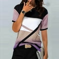 thumbnail image 1 of OSFVNOXV T-Shirts for Women Graphic Tees Juniors Casual Short Sleeve Summer Breathable Color Blocked Summer Tops, 1 of 3
