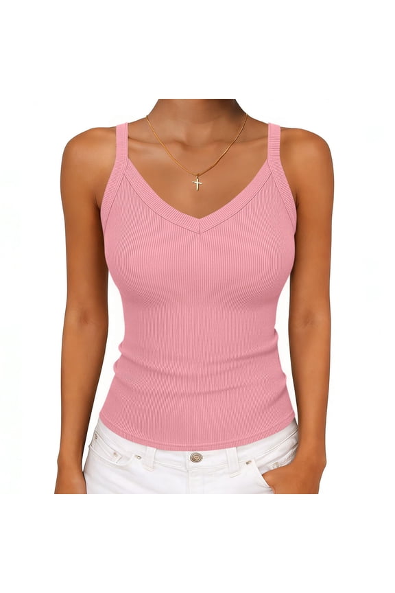 Vest Tops for Women Y2K Juniors Athletic Shirt Sleeveless Ribbed Knit Soft Comfy Workout Tank Tops