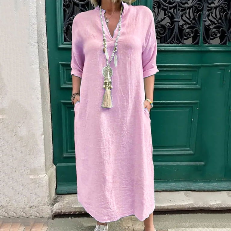 knee length dresses for ladies Roma Maxi Shift Dress main image 1
