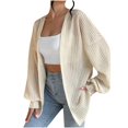 thumbnail image 1 of OSFVNOXV Women's Swimsuit Cover Up ,Spring Summer 2025 New Trending Cardigan Soft Cotton Wide Shoulder Open Front Shirts, 1 of 2