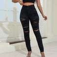 thumbnail image 1 of OSFVNOXV Womens Jeans Slim Fit Flared Pants High Waist Ripped Skinny Long Joggers with Zipper Pockets, 1 of 9
