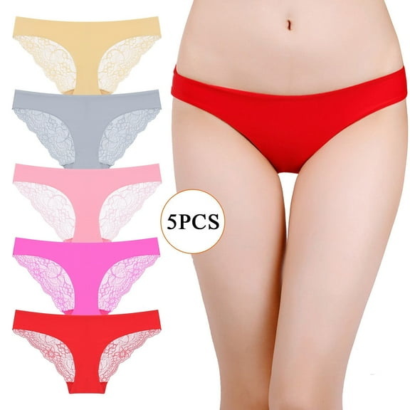 OSFVNOXV Womens Lace Underwear Comfort Fit Cheeky Bikini Panties Sheer Stretch Hipster Briefs Multipack S-2XL