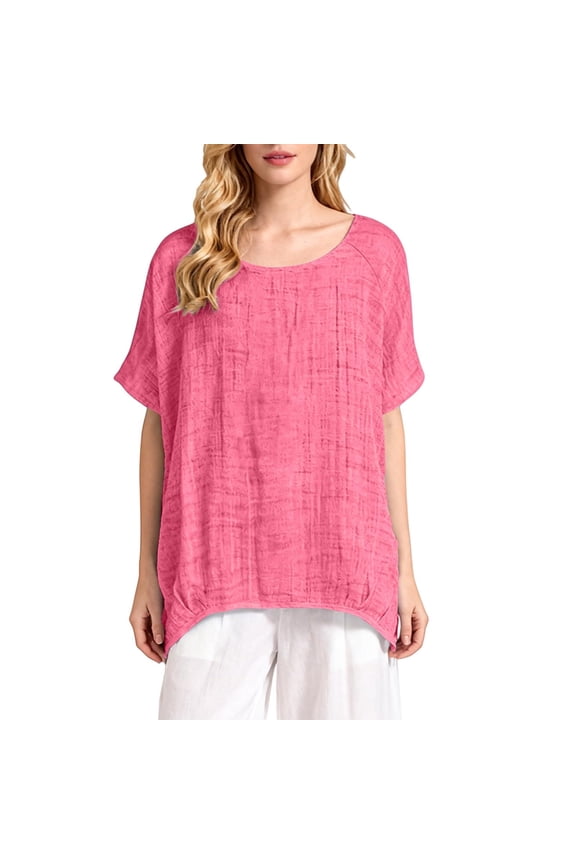 Womens Raglan T-Shirt Summer Casual Top Athletic Ruffle Sleeves Crewneck Lounge Sleep Shirts