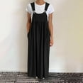 thumbnail image 1 of OSFVNOXV Womens Summer Romper Maxi Dress Loose Fit Solid Color Overalls Flowy Lounge Jumpsuit Dress Streetwear Outfits with Pockets, 1 of 6