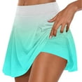 thumbnail image 1 of OSFVNOXV Womens Workout Shorts Biker Skort Medium Waist Gradient Color Gym Sports Fitness Athletic Bottom Jogging Running Mothers Birthday Gifts, 1 of 6
