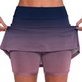 thumbnail image 1 of OSFVNOXV Workout Shorts Biker Skort Medium Waist Gradient Color Gym Sports Fitness Athletic Bottom with Pockets Mothers Birthday Gifts ,S-4XL, 1 of 6