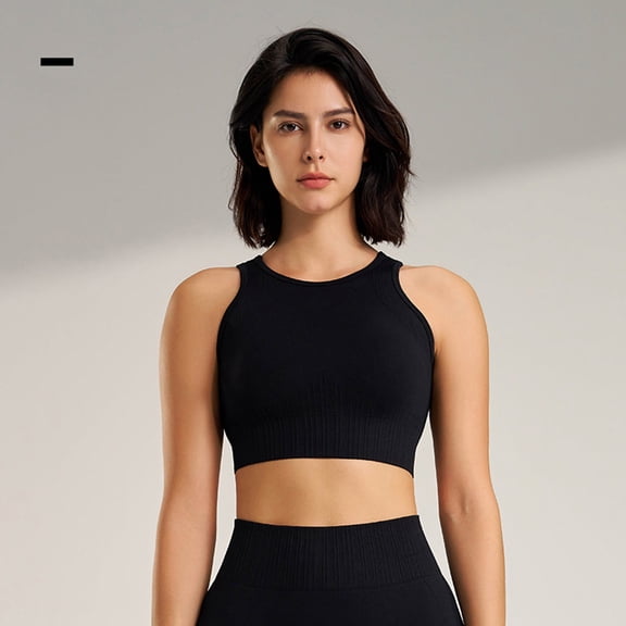 OSFVNOXV Yoga Bras for Women Quick Drying Workout Camisoles Longline Sleeveless Tank Soft Tight Juniors Sports Bra