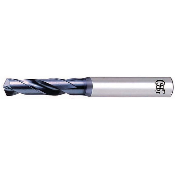 OSG 8608206 Stub Drill Bit: 0.081" Diam 130deg XPM Coated, RH Cut, Spiral Flute,