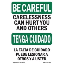 Finger/hand Framing OSHA WARNING Sign - Finger - Hand Hazard Bilingual | Aluminum Sign ...
