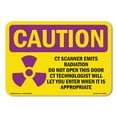 thumbnail image 1 of OSHA CAUTION RADIATION Sign - CT Scanner Emits Radiation Do With Symbol | Decal | Protect Your Business, Work Site, Warehouse | Made in the USA, 1 of 5