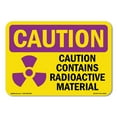 thumbnail image 1 of OSHA CAUTION RADIATION Sign - Contains Radioactive Material | Decal | Protect Your Business, Work Site, Warehouse & Shop Area | Made in the USA, 1 of 5