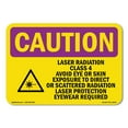 thumbnail image 1 of OSHA CAUTION RADIATION Sign - Laser Radiation Class 4 Avoid With Symbol | Decal | Protect Your Business, Work Site, Warehouse | Made in the USA, 1 of 5
