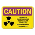 thumbnail image 1 of OSHA CAUTION RADIATION Sign - Possible RF Radiation Hazard With Symbol | Decal | Protect Your Business, Work Site, Warehouse | Made in the USA, 1 of 5