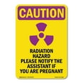 thumbnail image 1 of OSHA CAUTION RADIATION Sign - Radiation Hazard Please With Symbol | Decal | Protect Your Business, Work Site, Warehouse | Made in the USA, 1 of 5