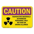 thumbnail image 1 of OSHA CAUTION RADIATION Sign - Radioactive Materials Authorized With Symbol | Decal | Protect Your Business, Work Site, Warehouse | Made in the USA, 1 of 5