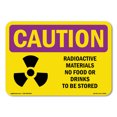 thumbnail image 1 of OSHA CAUTION RADIATION Sign - Radioactive Materials No Food With Symbol | Decal | Protect Your Business, Work Site, Warehouse | Made in the USA, 1 of 5