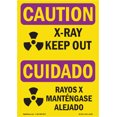 thumbnail image 1 of OSHA CAUTION RADIATION Sign - X-Ray Keep Out Bilingual | Decal | Protect Your Business, Construction Site, Warehouse & Shop Area | Made in the USA, 1 of 5