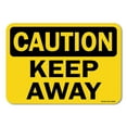 thumbnail image 1 of OSHA Caution Decal - Keep Away | Decal | Protect Your Business, Work Site, Warehouse & Shop Area |  Made in the USA, 1 of 5