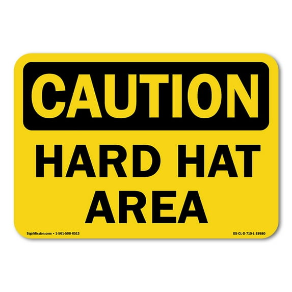 OSHA Caution Sign - Hot Work Permit Required In This Area | Plastic Sign | Protect Your Business, Construction Site, Warehouse & Shop Area | Made in the USA