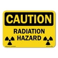 thumbnail image 1 of OSHA Caution Sign - Radiation Hazard (with biohazard graphic) | Plastic Sign | Protect Your Business, Construction Site, Warehouse & Shop Area | Made in the USA, 1 of 5