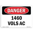 thumbnail image 1 of OSHA Danger Sign - 4160 Volts AC, 1 of 1