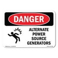 thumbnail image 1 of OSHA Danger Sign - Alternate Power Source Generators | Decal | Protect Your Business, Construction Site, Warehouse & Shop Area |  Made in The USA, 1 of 5