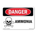 thumbnail image 1 of OSHA Danger Sign - Ammonia | Decal | Protect Your Business, Construction Site, Warehouse & Shop Area |  Made in The USA, 1 of 5
