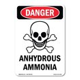 thumbnail image 1 of OSHA Danger Sign -  Anhydrous Ammonia | Decal | Protect Your Business, Construction Site, Warehouse & Shop Area |  Made in The USA, 1 of 5